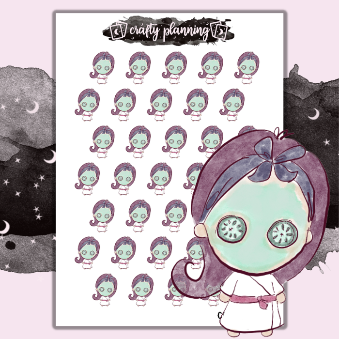 Mimi Facemask - Mini sticker sheet