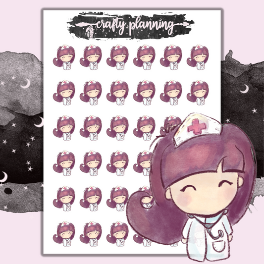 Mimi Doctor/Nurse - Mini sticker sheet