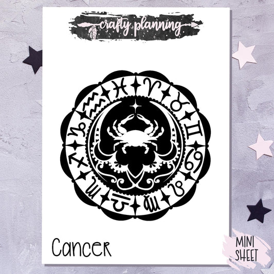 Cancer Zodiac - Large Single Sticker