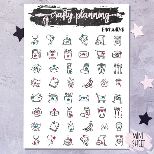 Enchanted - A La Carte - Weekly Vertical Planner Kit