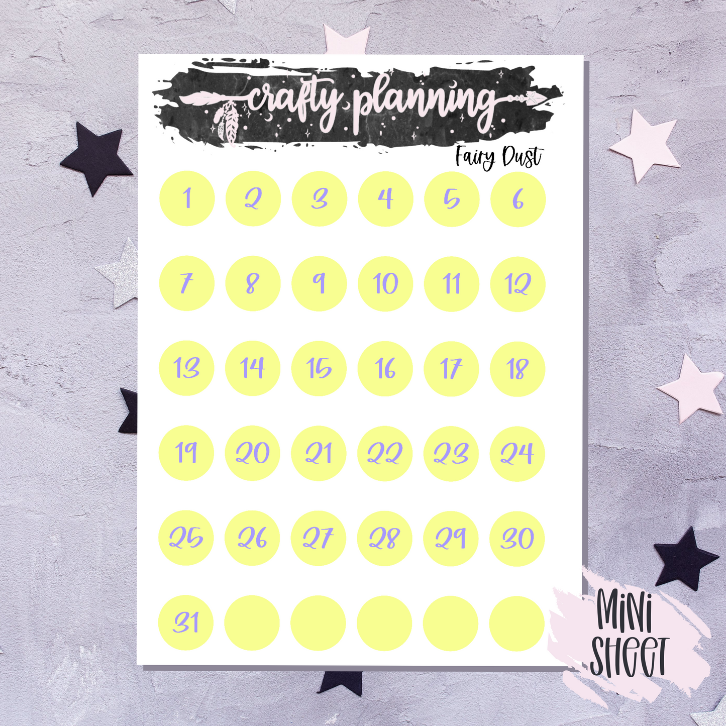 Fairy Dust - A La Carte - Weekly Vertical Planner Kit