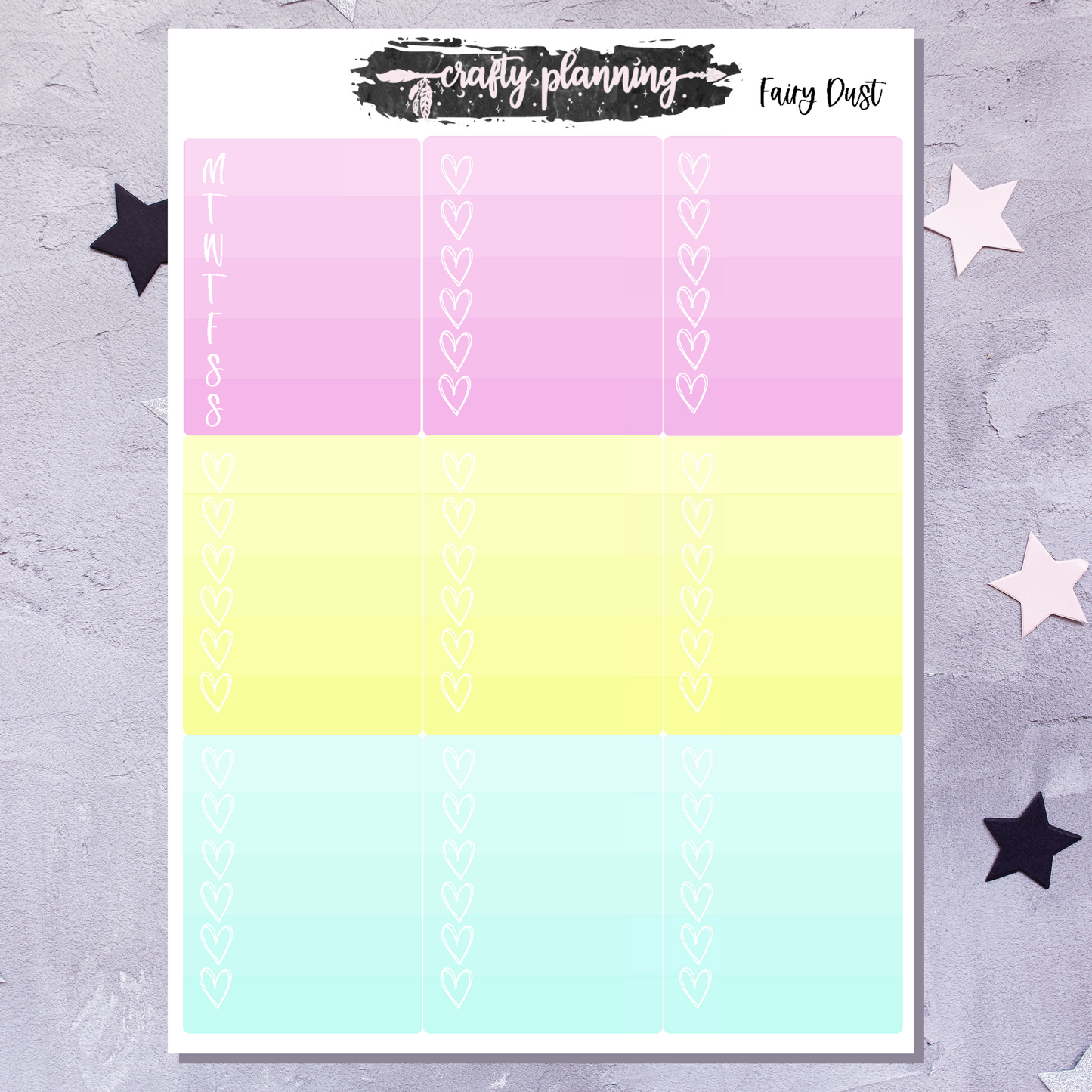 Fairy Dust - A La Carte - Weekly Vertical Planner Kit