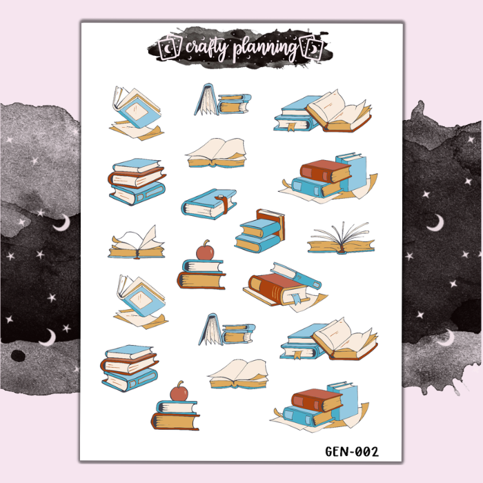 Books - Mini Sticker Sheet