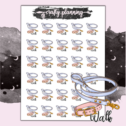 Walk The Dog - Mini Sticker Sheet