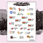 School Events - Mini sticker sheet