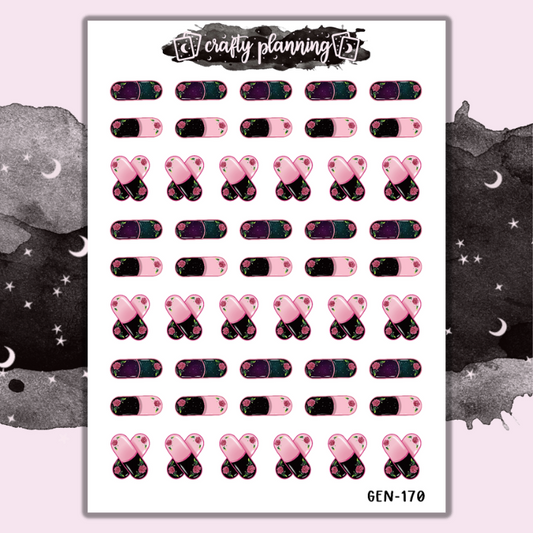 Floral Pills - Mini Sticker Sheet