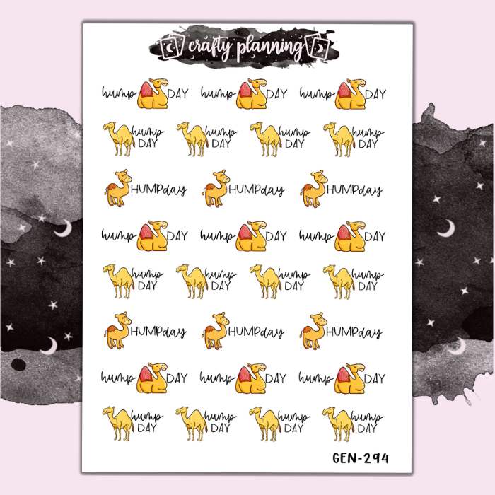 Hump Day - Mini Sticker Sheet