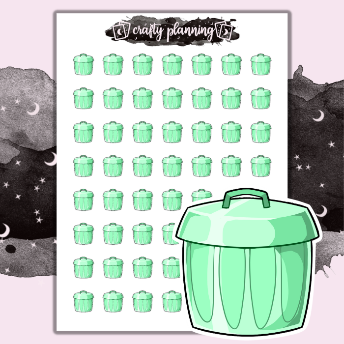 Green Bins - Mini Sticker Sheet