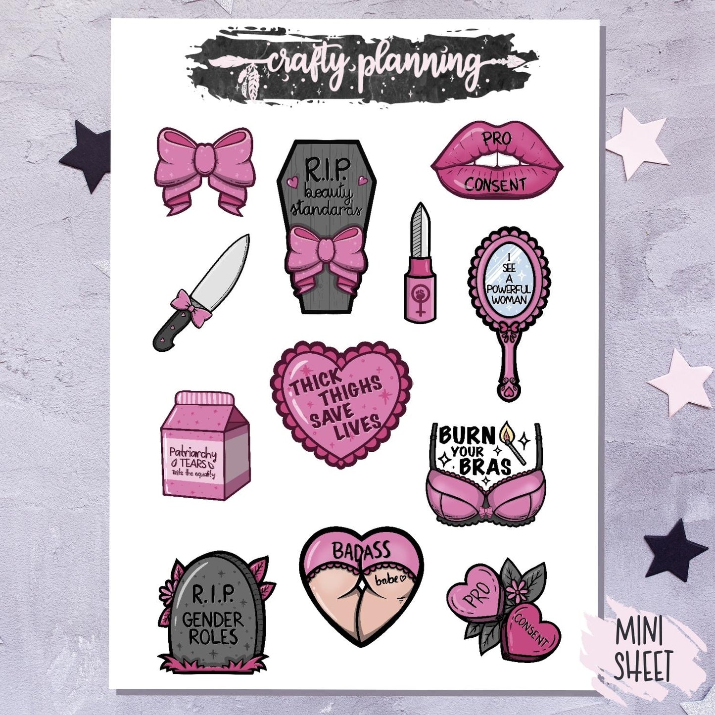 Girl Gang - Mini Sticker Sheet