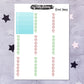 Green Xmas - Weekly Vertical Planner Kit