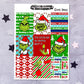 Green Xmas - A La Carte - Weekly Vertical Planner Kit