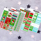 Green Xmas - A La Carte - Weekly Vertical Planner Kit