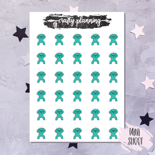 Headache Stickers, Migraine Stickers, Planner Stickers, Health Stickers, Functional Stickers, Sick Day Stickers, Stress Stickers, Mood Stickers