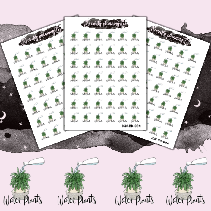 Water Plants - Hand drawn mini sticker sheet