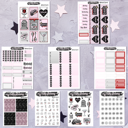 Morbid Queen - A La Carte - Weekly Vertical Planner Kit