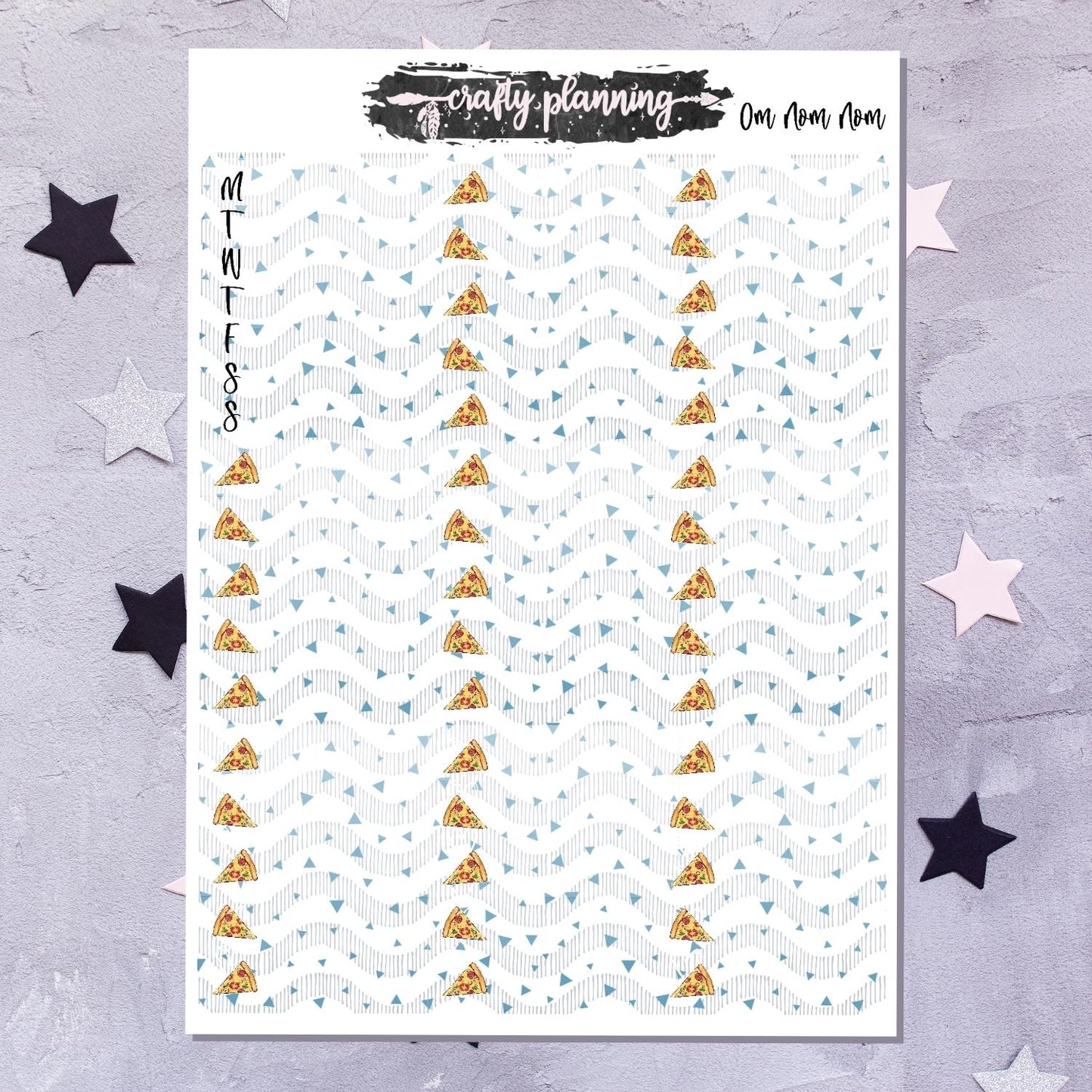 Om Nom Nom - A La Carte - Weekly Vertical Planner Kit