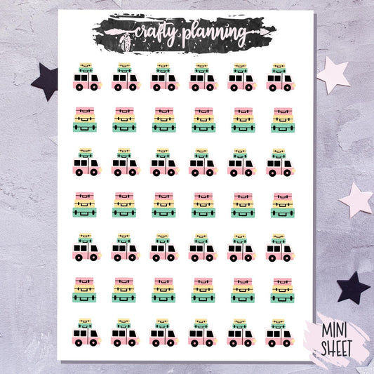 Pastel Road Trip - Mini Sticker Sheet