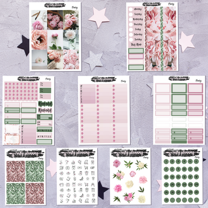 Peony - A La Carte - Weekly Vertical Planner Kit