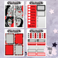 Villain Mini Kit, Gothic Stickers, Halloween Stickers, Villain Stickers, A La Carte Kit, Weekly Planner Kit