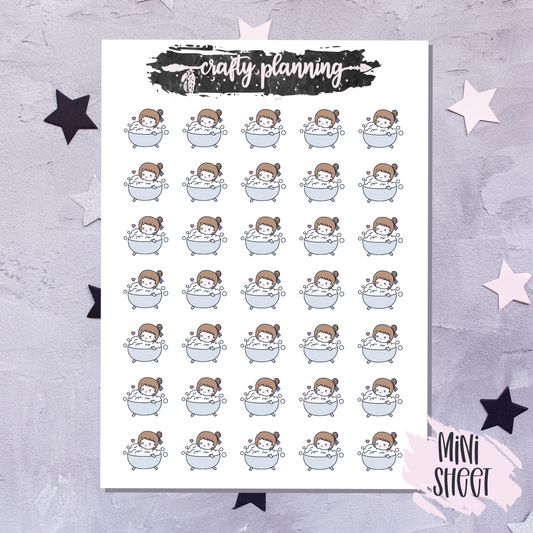 Queenie Bath Stickers - Mini Sticker Sheet