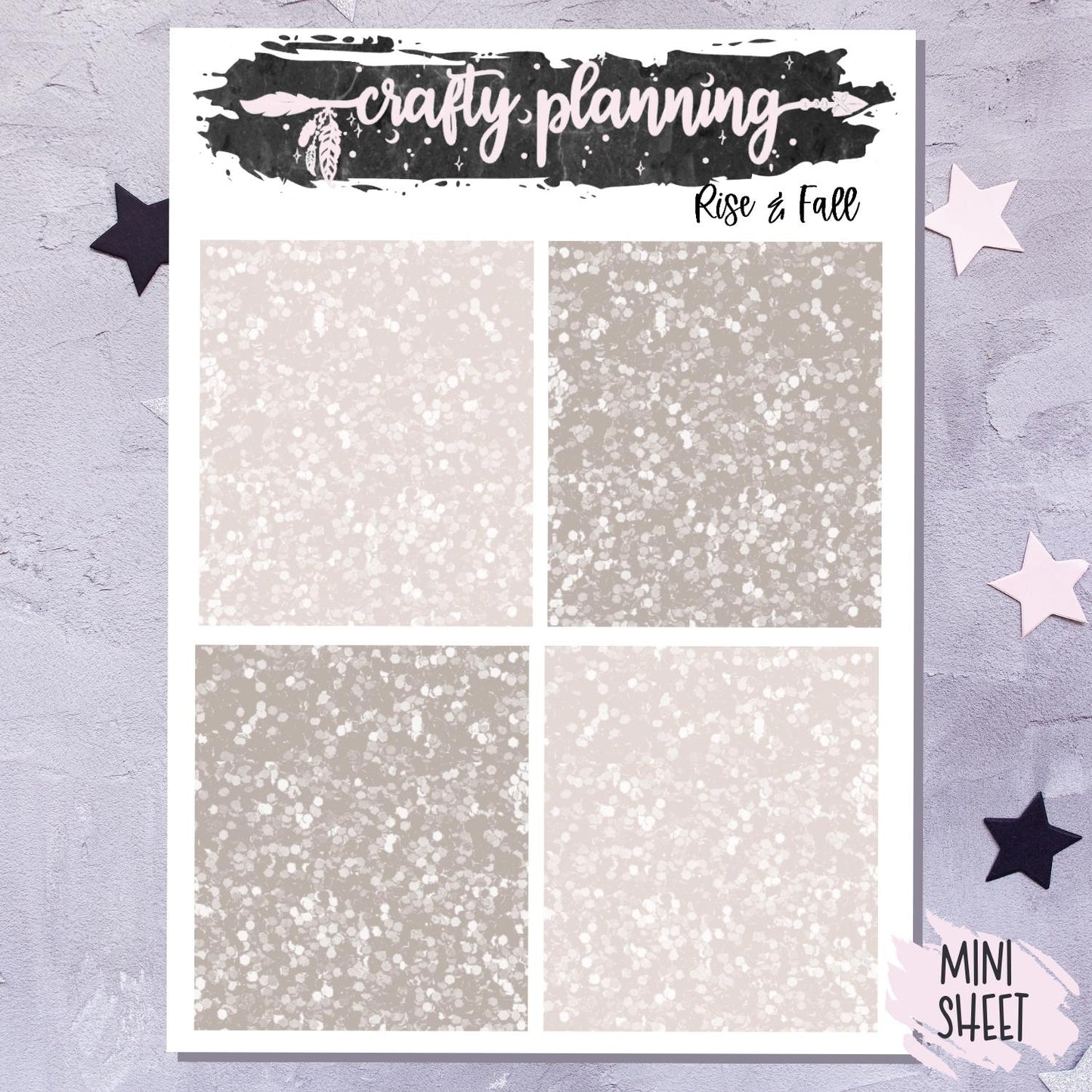 Rise & Fall - A La Carte - Weekly Vertical Planner Kit