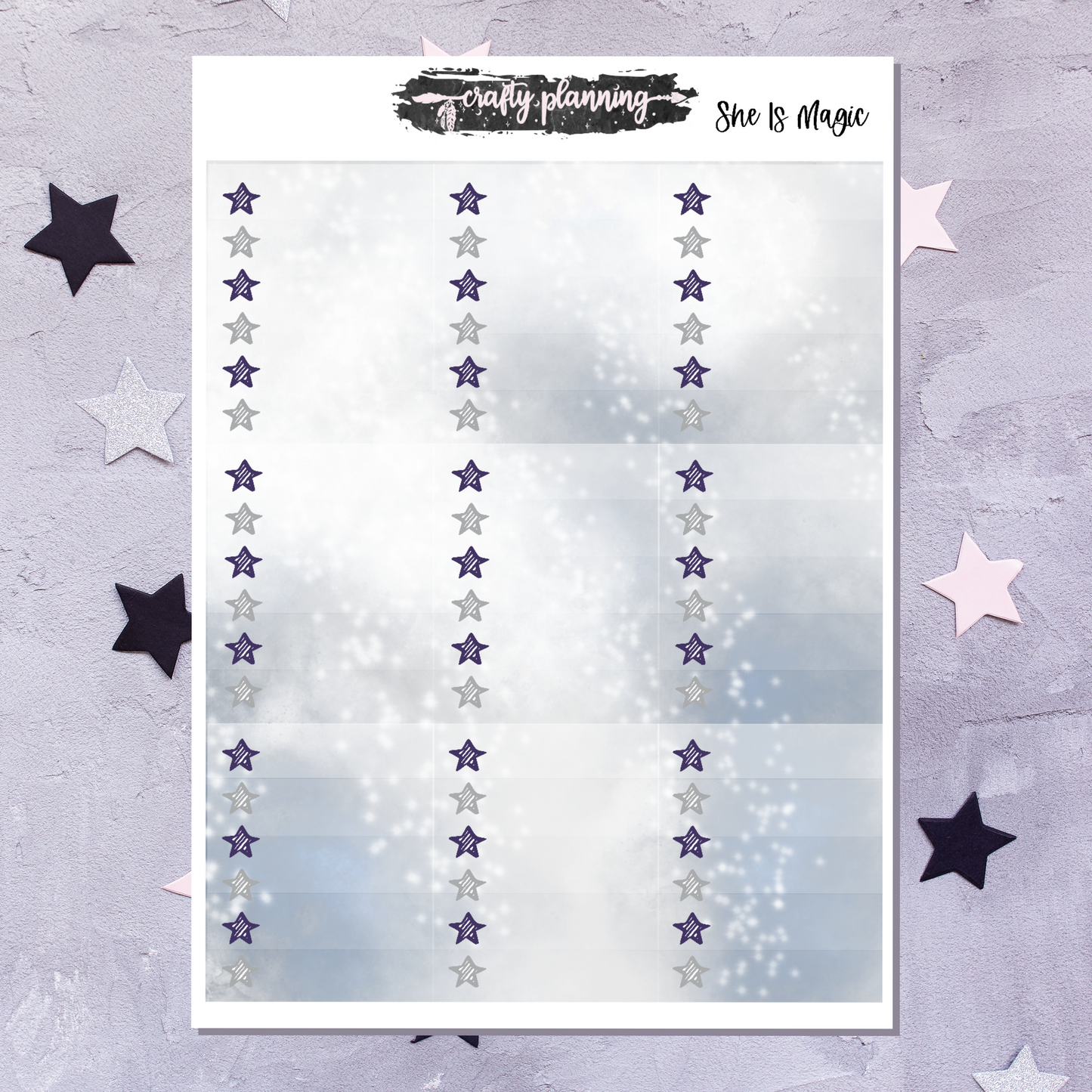 She Is Magic - A La Carte - Weekly Vertical Planner Kit