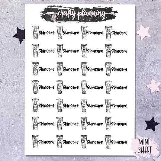 Skincare - Mini Sticker Sheet