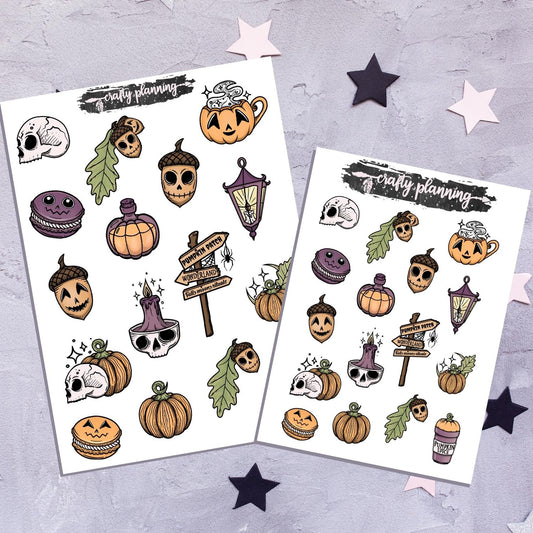 Spooky Autumn/Fall - Sticker Sheets