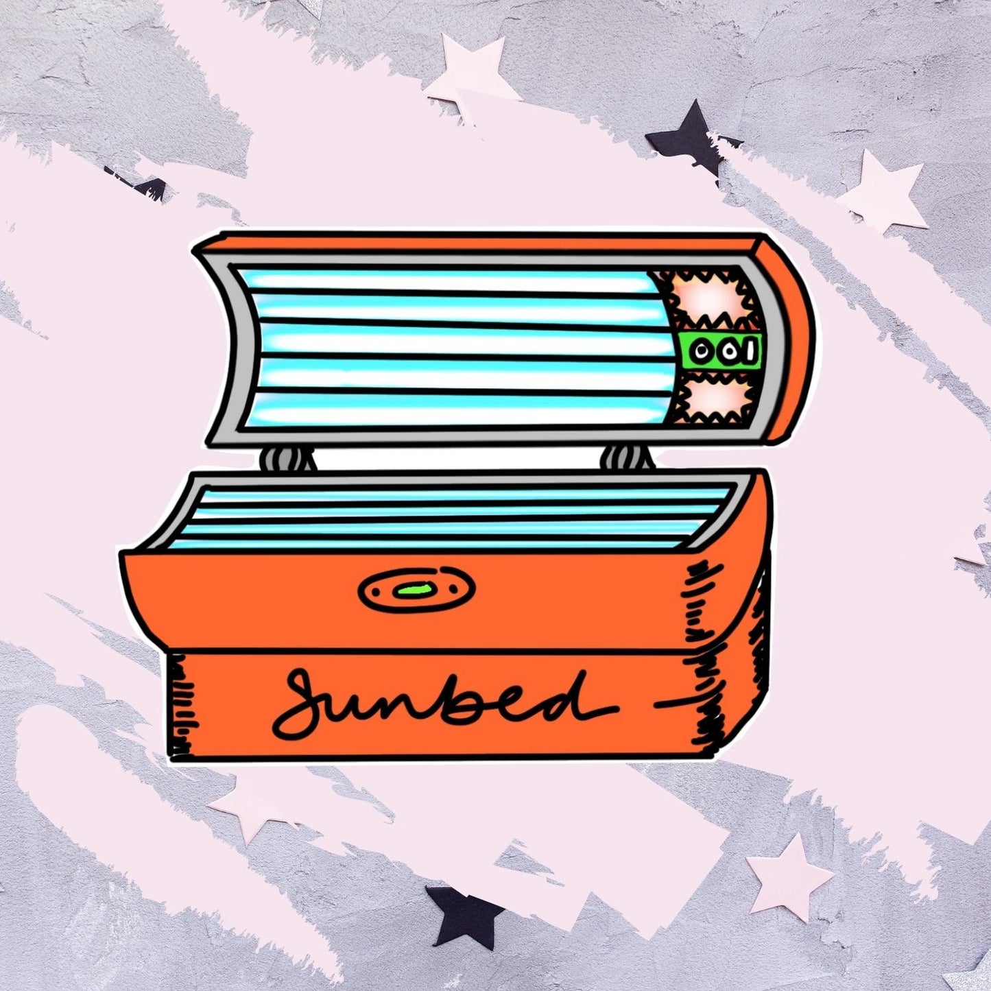 Sunbeds - Hand Drawn - Mini Sticker Sheet
