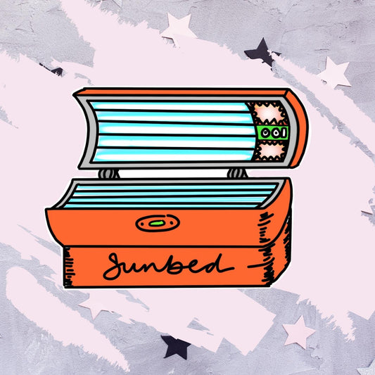 Sunbeds - Hand Drawn - Mini Sticker Sheet