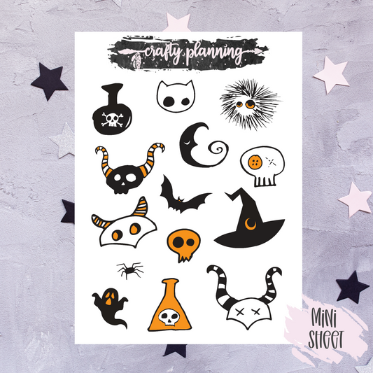 Witchcraft Doodles - Mini Sticker Sheet