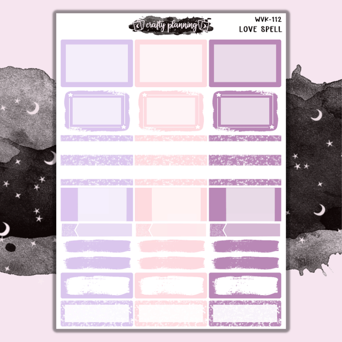 Love Spell - Weekly Vertical Planner Kit