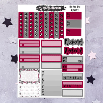 We Are The Weirdos - A La Carte - Weekly Vertical Planner Kit