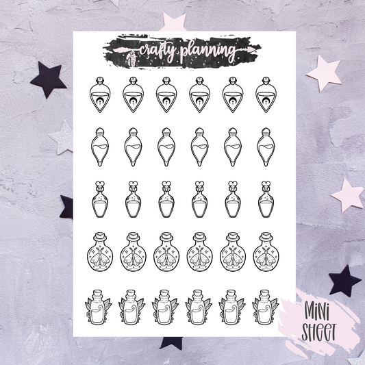 Potion Bottles - Mini Sticker Sheet