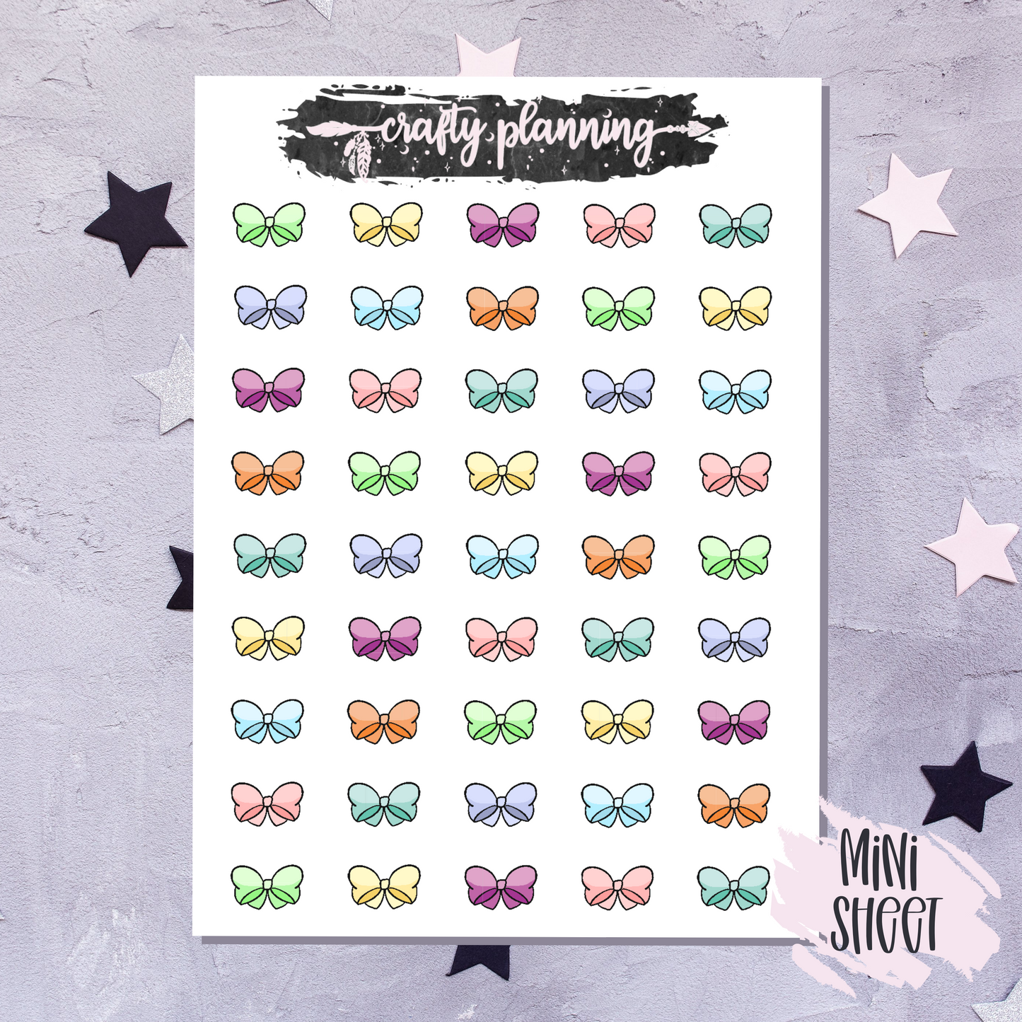 Cute Bows - Mini Sticker Sheet