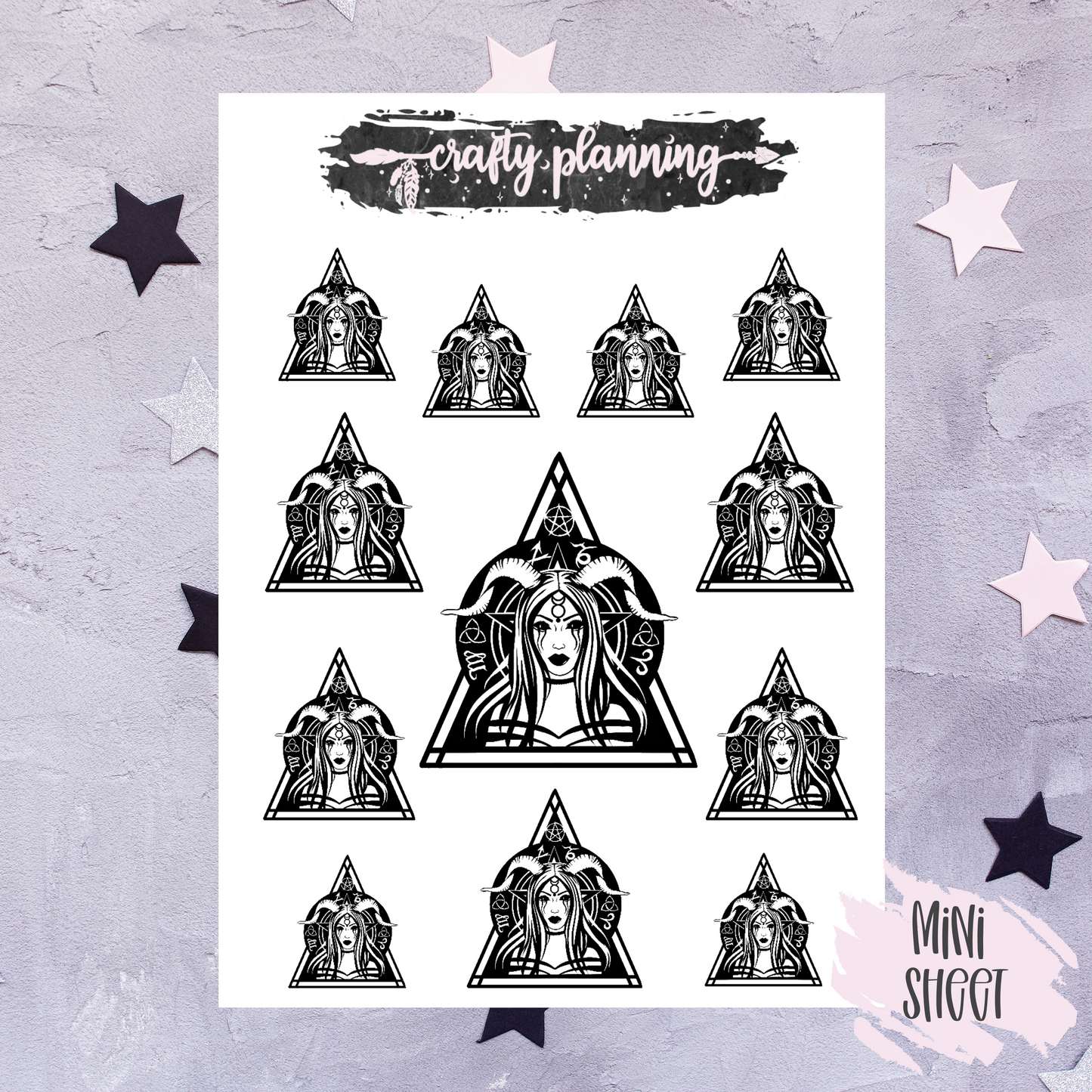 Gothic Witchcraft - Mini Sticker Sheet