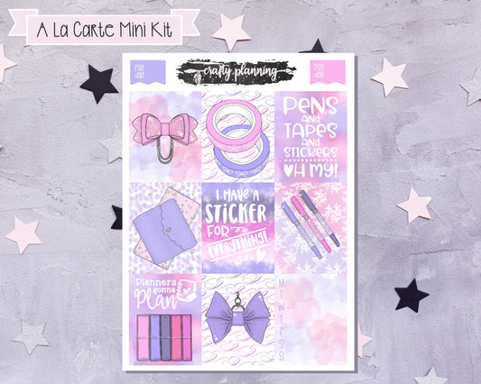 Weekly Mini Kit, A La Carte Kit, Stationery Themed Kit, Full Boxes, Pastel Planner Kit, Planner Stickers, Planners Gonna Plan