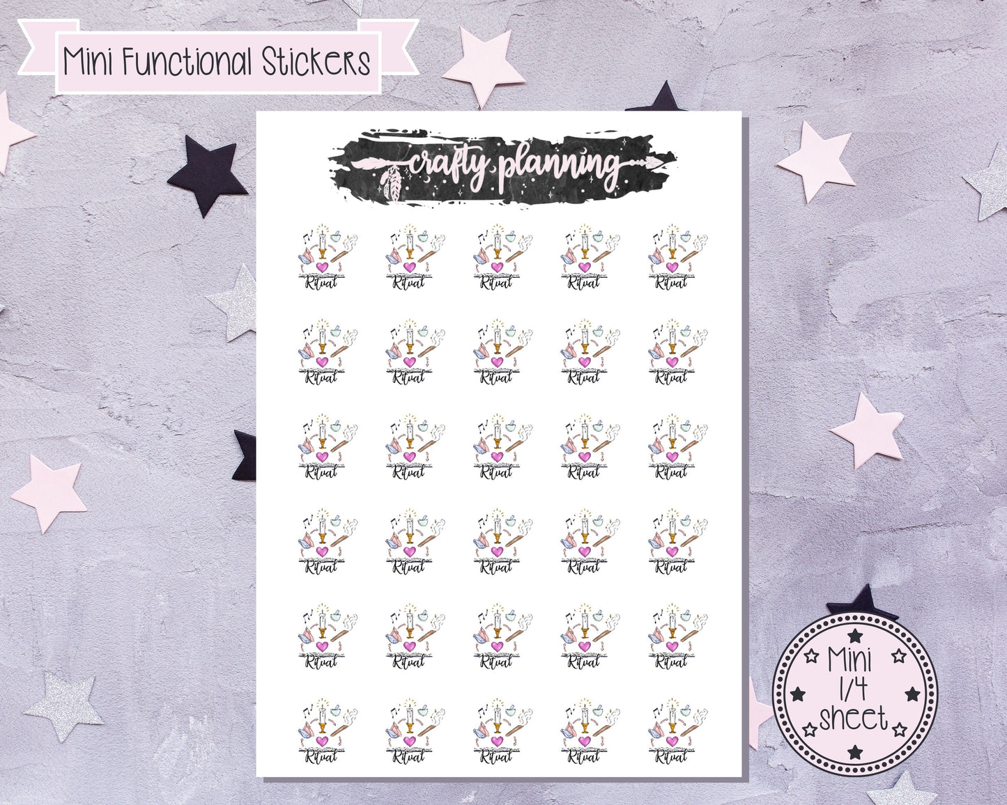 Ritual Stickers, Witchcraft Stickers,Planner Stickers,Ritual Planner Stickers,Pagan Stickers,Wiccan Stickers,Book Of Shadows, Grimoire