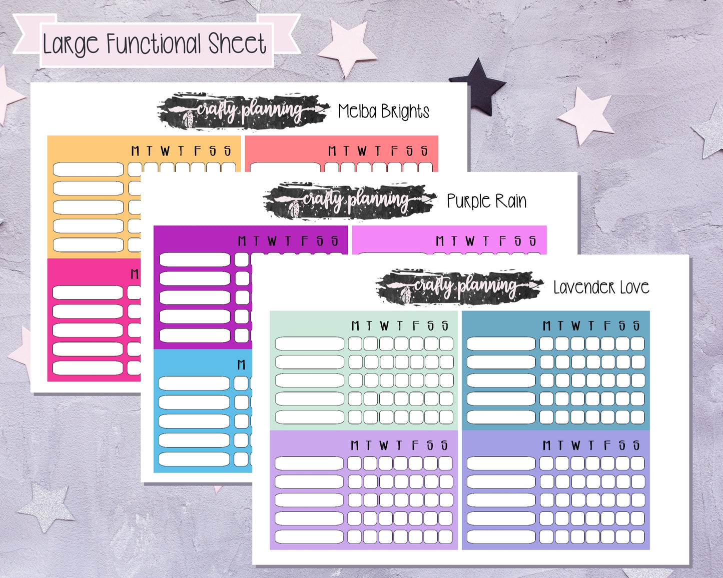 Weekly Tracker Boxes, Choose Your Colours, Weekly Habit Tracker, Planner Stickers, Weekly Stickers, Tracker Stickers