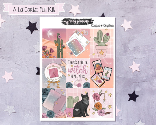 Cactus & Crystals - A La Carte - Weekly Vertical Planner Kit