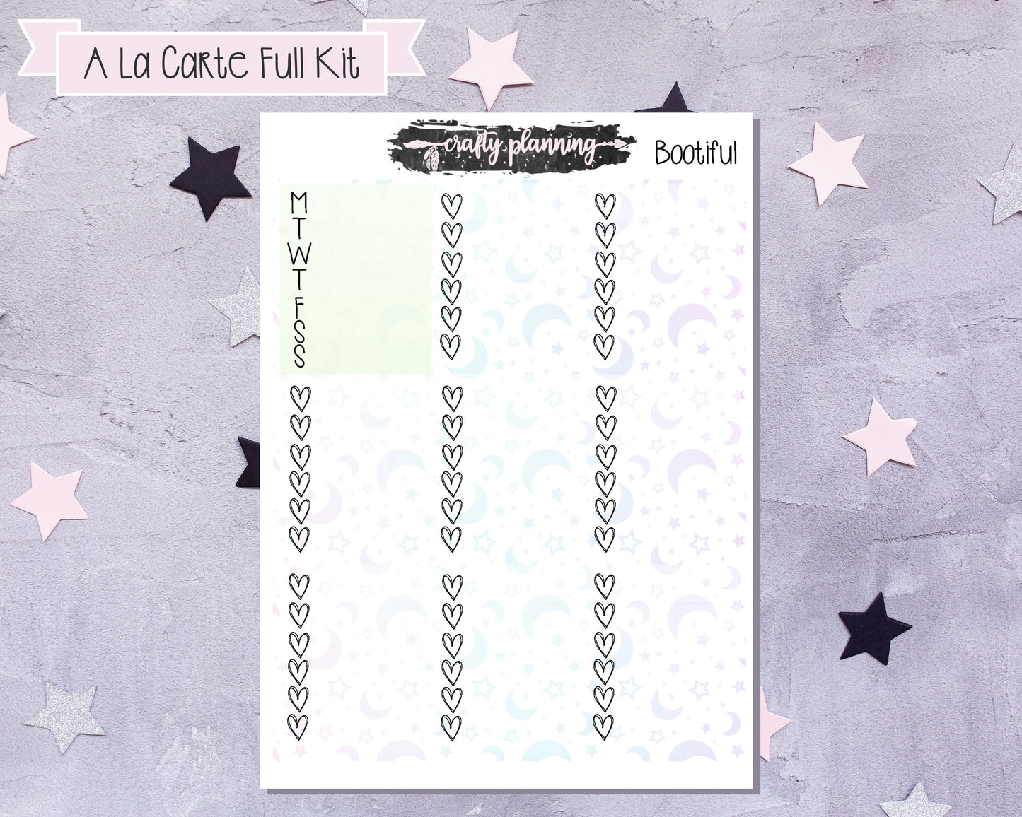 Bootiful - A La Carte - Weekly Vertical Planner Kit