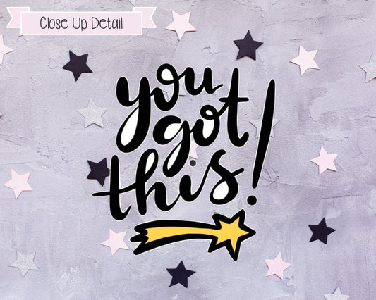 You Got This Stickers, Motivational Stickers, Planner Stickers, Phrase Stickers, Hand Drawn Stickers, Quote Stickers
