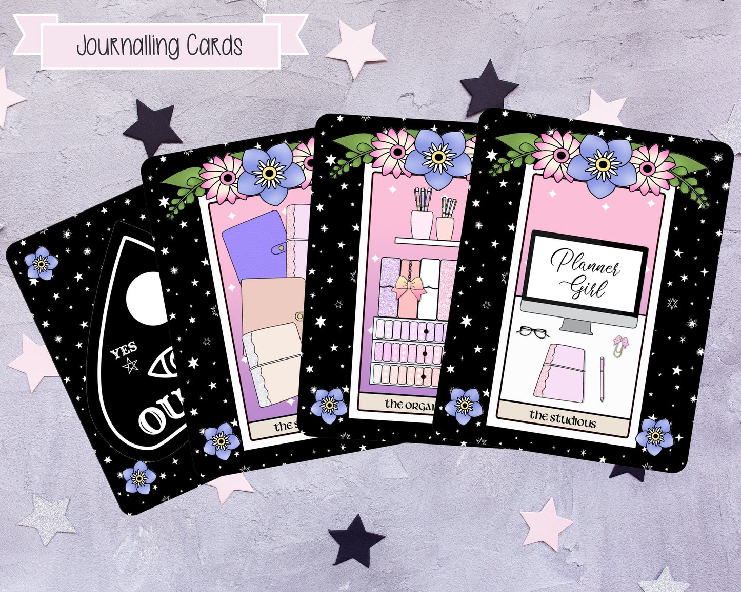 Planner Tarot Cards, Witchcraft Stickers, Journaling Cards, Witchcraft Die Cuts, Planner Die Cuts, Tarot Die Cuts, Planner Stickers