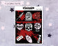 True Crime Weekly Planner Kit, Standard Vertical Kit, Planner Stickers, Gothic Planner Stickers