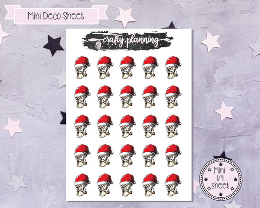 Gothic Santa - Mini Sticker Sheet