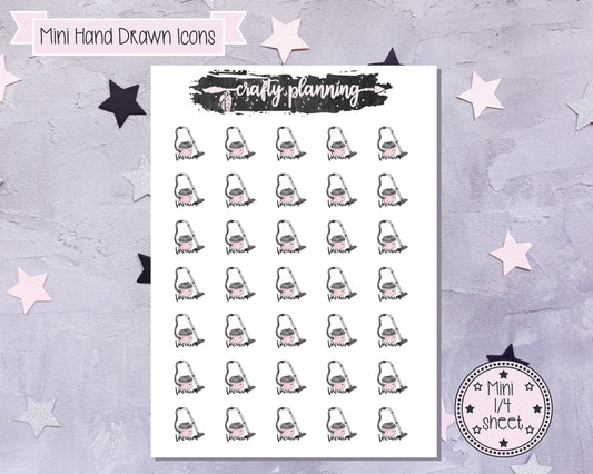 Vacuum Stickers, Hoover Stickers, Cleaning Icons, Cleaning Stickers, Housework Stickers, Chore Stickers, Planner Stickers