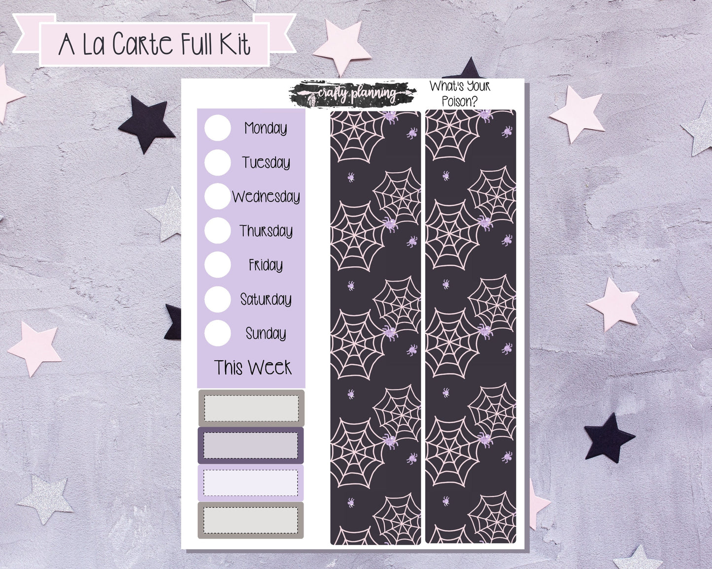 Witchcraft Planner Kit, Witchcraft Stickers, Standard Vertical, Planner Stickers, Weekly Planner Kit, What's Your Poison?