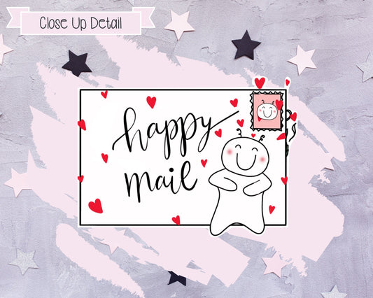 Happy Mail Stickers, Delivery Stickers, Pen Pal Stickers, Sticker Order Stickers, Functional Stickers, Planner Stickers