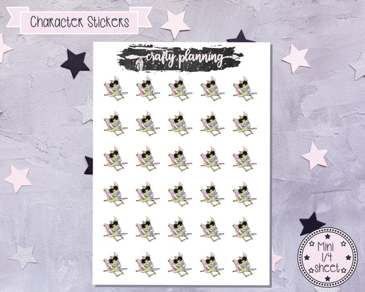 Summer Stickers, Holiday Stickers, Vacation Stickers, Planner Stickers, Character Stickers, Dragon Stickers