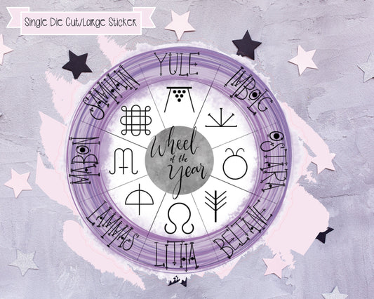 Witch Planner Stickers, Wheel Of The Year Stickers, Witchcraft Stickers, Spell Casting, Pagan Stickers, Wiccan Stickers, Book Of Shadows
